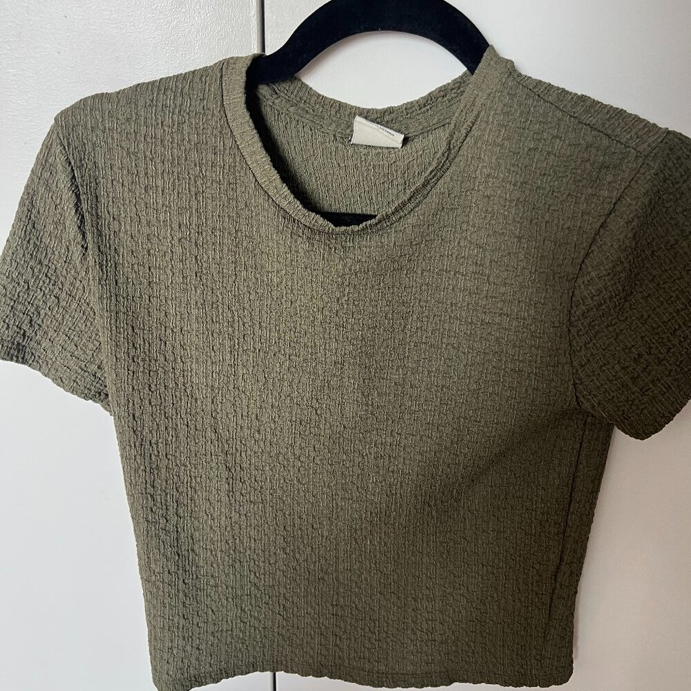 abercrombie Textured Baby Tee